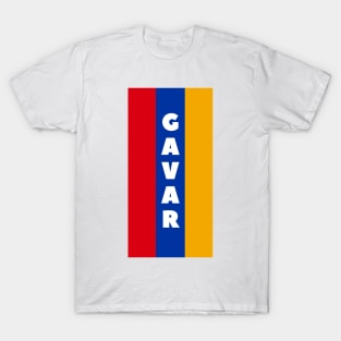 Gavar City in Armenian Flag Vertical T-Shirt